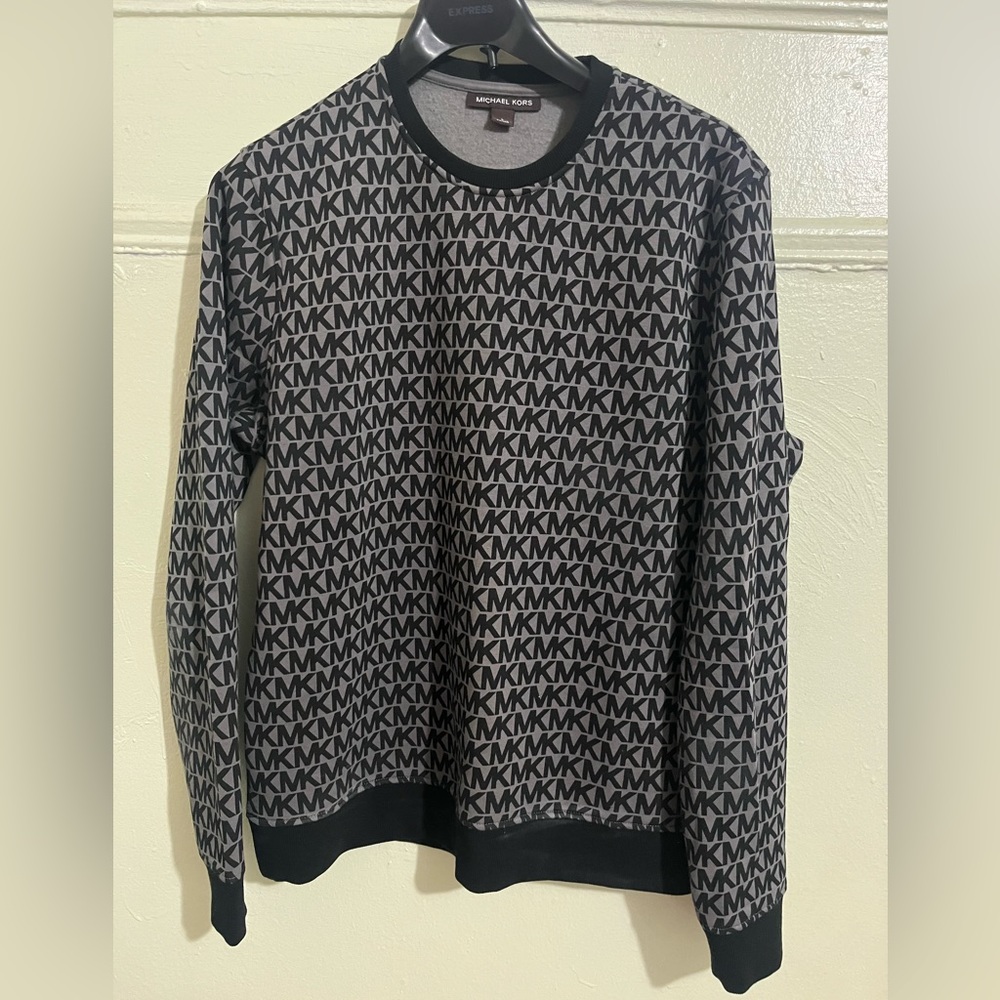 Michael Kors Monogram Black Sweater